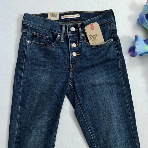 Levi's NWT 311 Shaping Skinny Ankle Jeans Women 00/24 - Picture 3 of 12